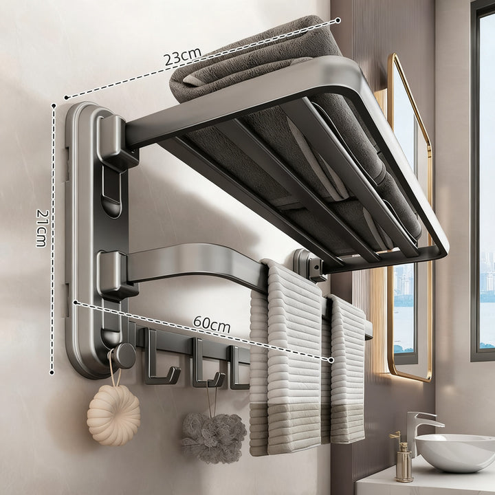 Towel holder with suction cup for bathroom