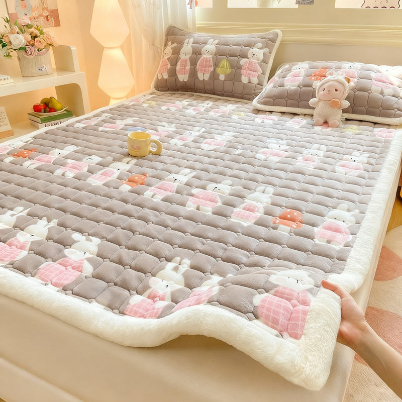 Fleece mattress topper, warm and soft