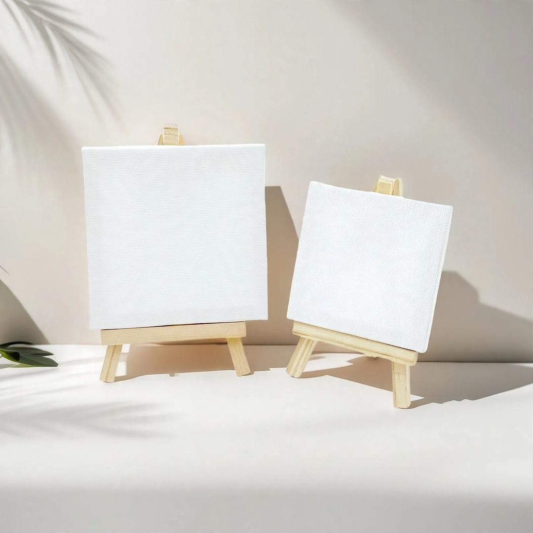 Small wooden easel made of pine