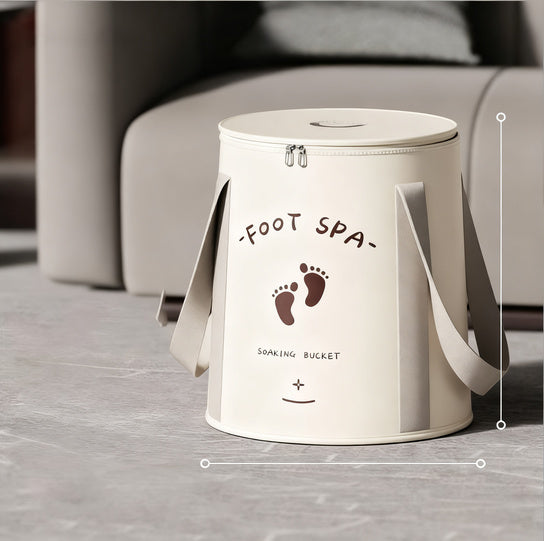 Portable foot bath made of PVC, foldable
