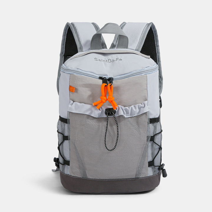 Women's backpack, up to 20 L, nylon, patchwork design