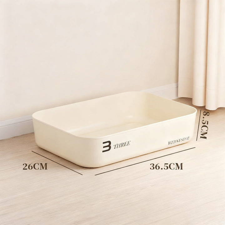 Plastic storage box with lid, medium size