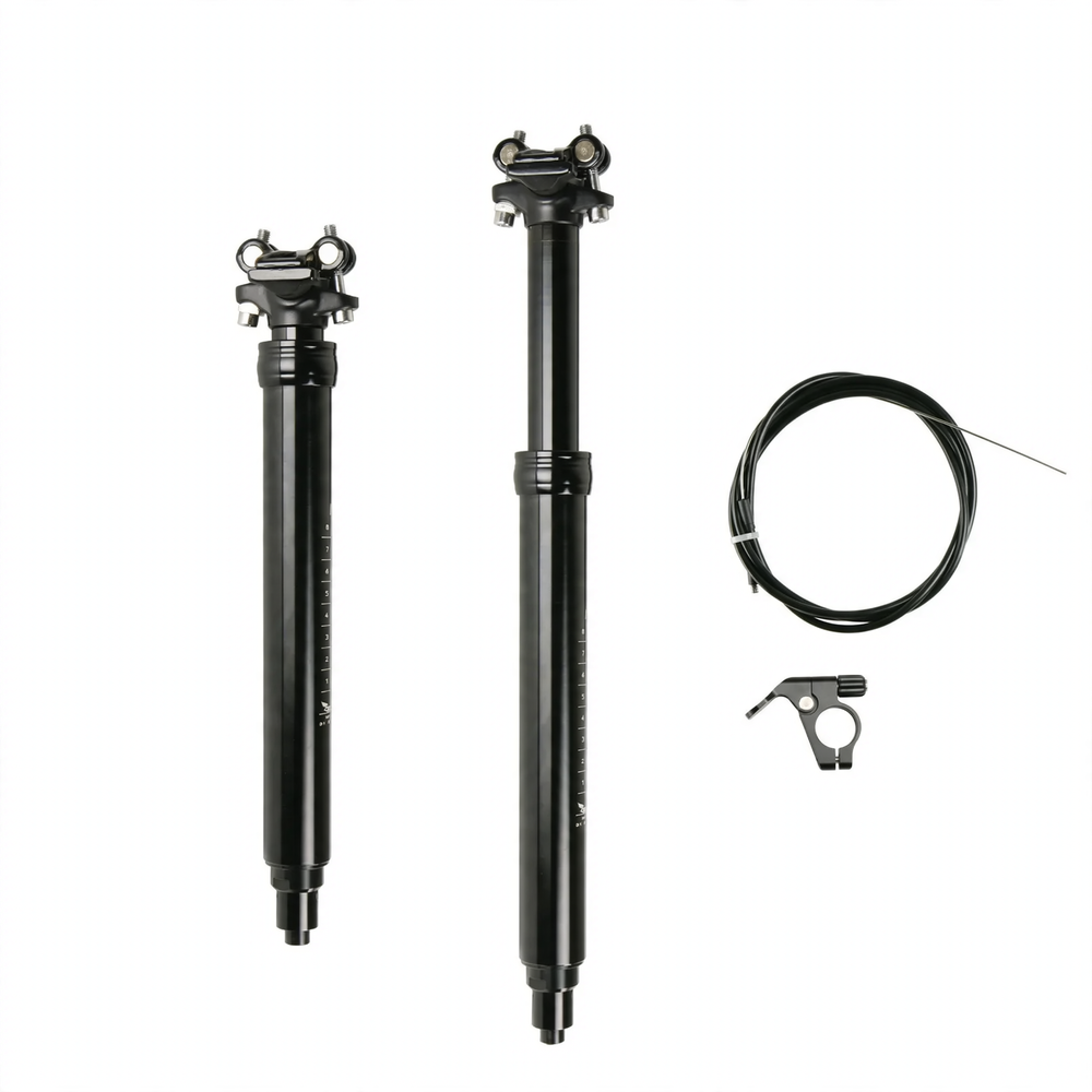 Aluminum seat post, 125 mm adjustable stroke, various diameters