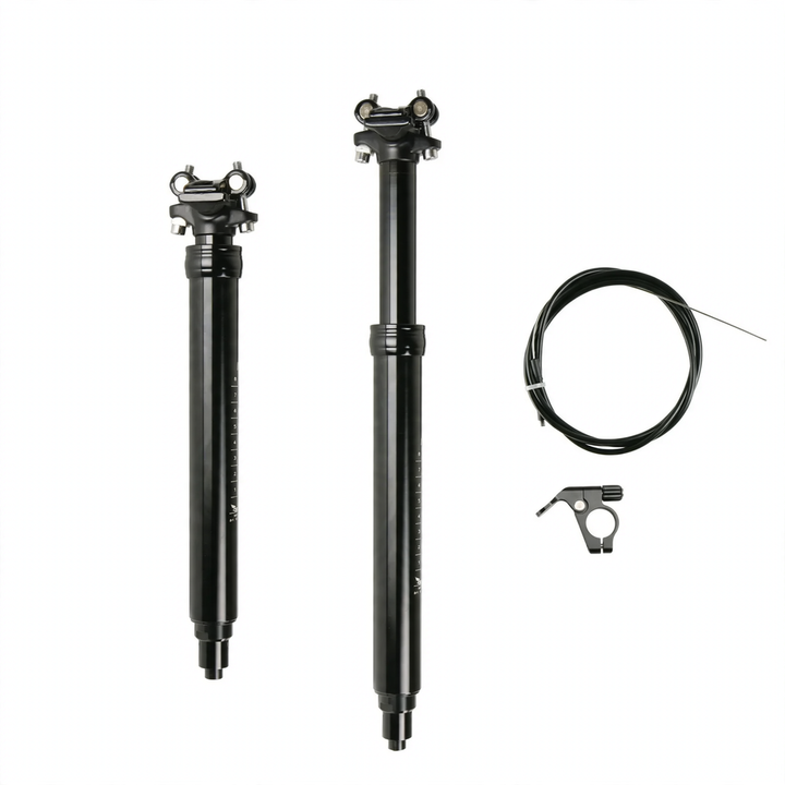 Aluminum seat post, 125 mm adjustable stroke, various diameters