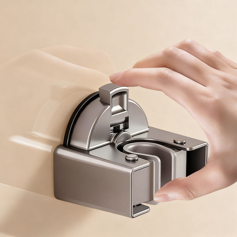 Suction cup holder for brooms and mops