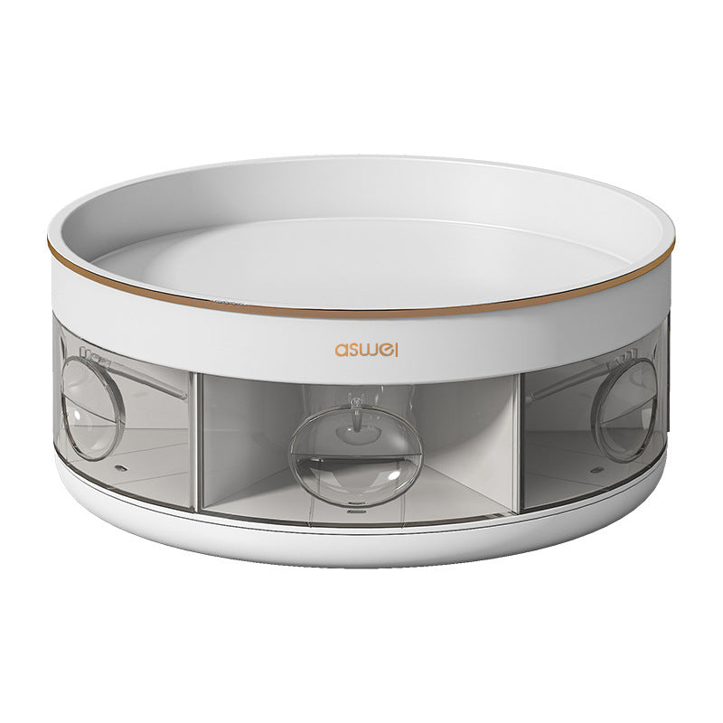 Rotatable spice box with multiple compartments