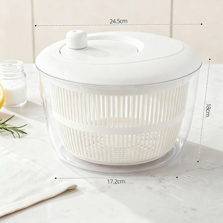 Vegetable salad spinner for salad and fruit