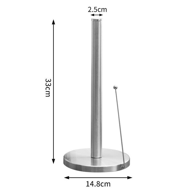 Stainless steel kitchen roll holder