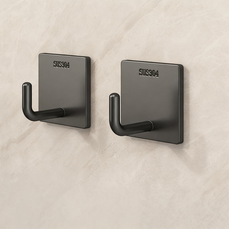 Stainless steel adhesive hooks with strong hold