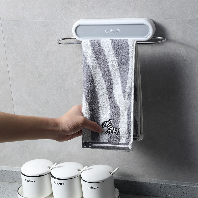 Towel holder, stainless steel, suction cup, various lengths