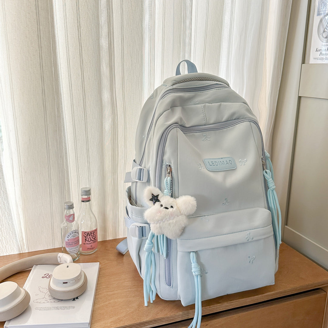 School backpack with roll-top closure, large