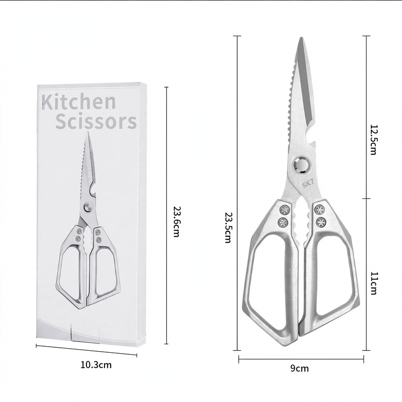 Kitchen shelves made of stainless steel