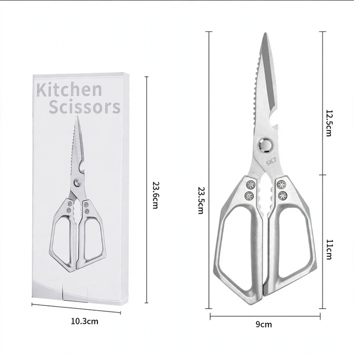 Kitchen shelves made of stainless steel