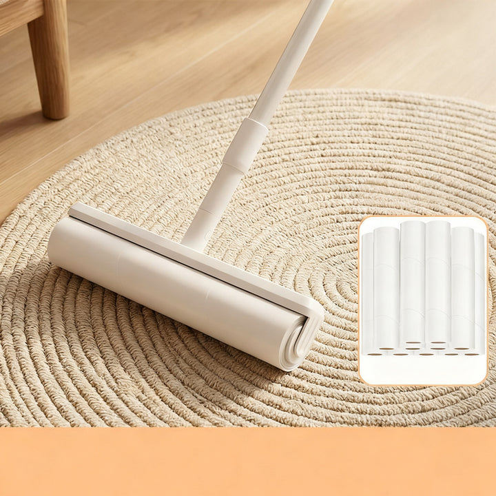 Lint roller with extendable handle
