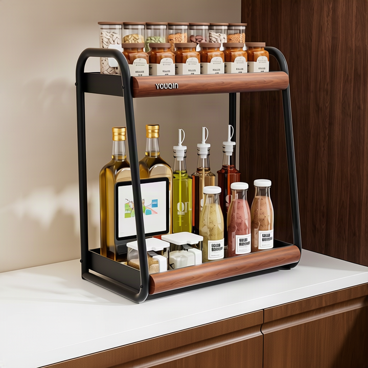 Spice rack, 2-layer, Vintage style
