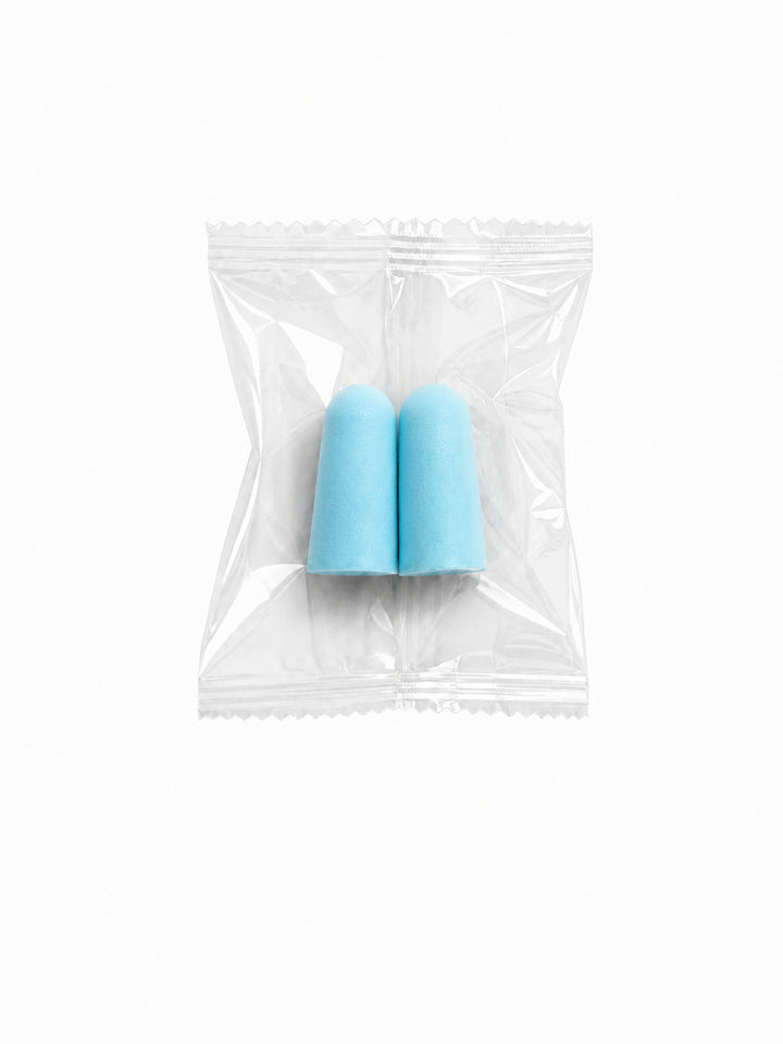 Foam ear plugs, spherical shape, 25×12 mm