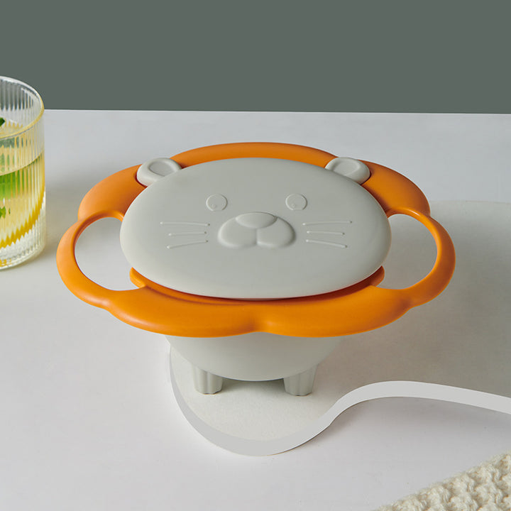 Rotating children's bowl, 19 cm, PP, non-slip