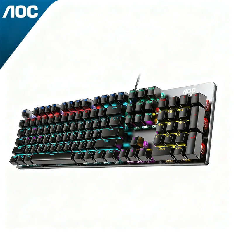 Mechanical gaming keyboard with lighting