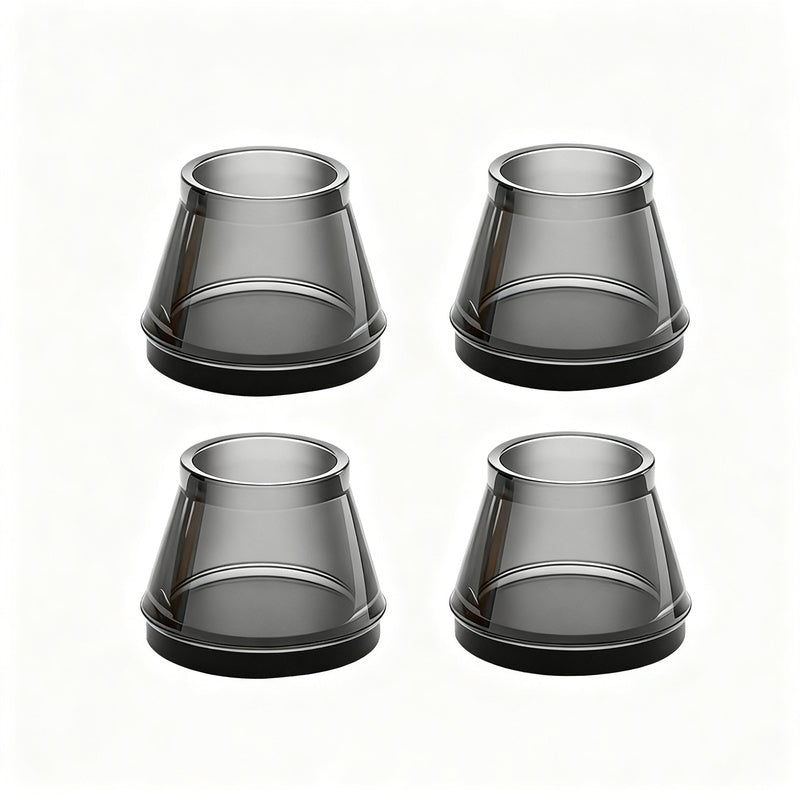Silicone chair glides and furniture feet, round