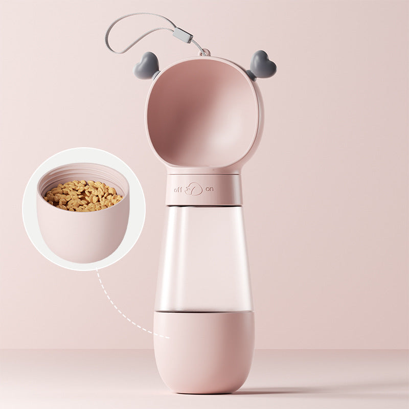 Portable water and food bowls for dogs and cats