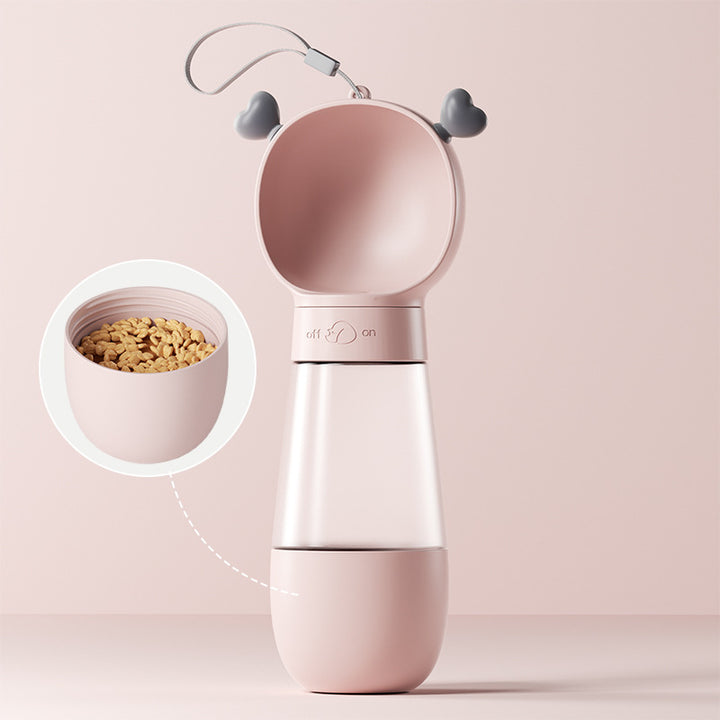 Portable water and food bowls for dogs and cats