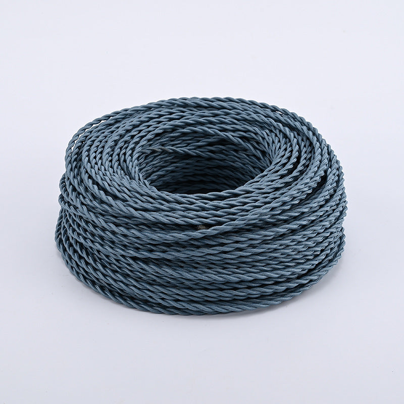 Textile-encased power cable 2×0.75 mm²