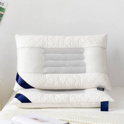 Pillow with fiber filling, cotton, 48×74 cm