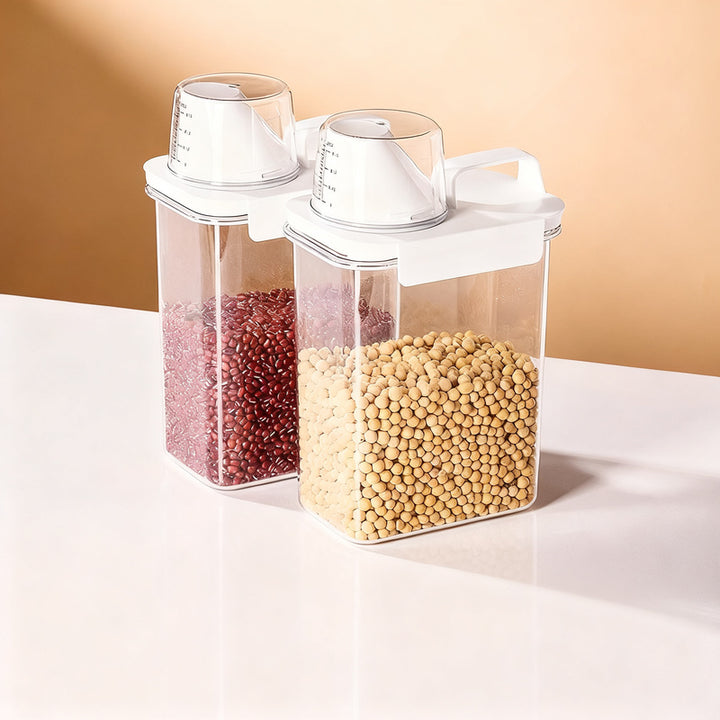 Airtight storage container for grains and dry goods