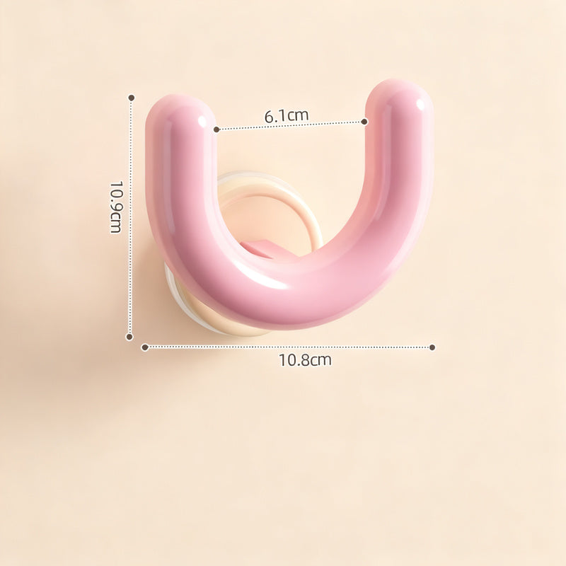Suction cup slipper rack for bathroom