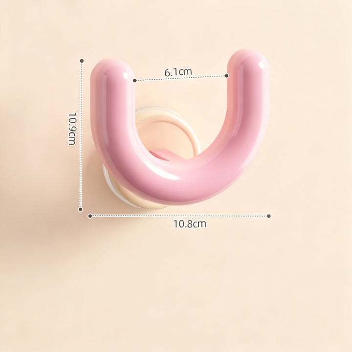 Suction cup slipper rack for bathroom