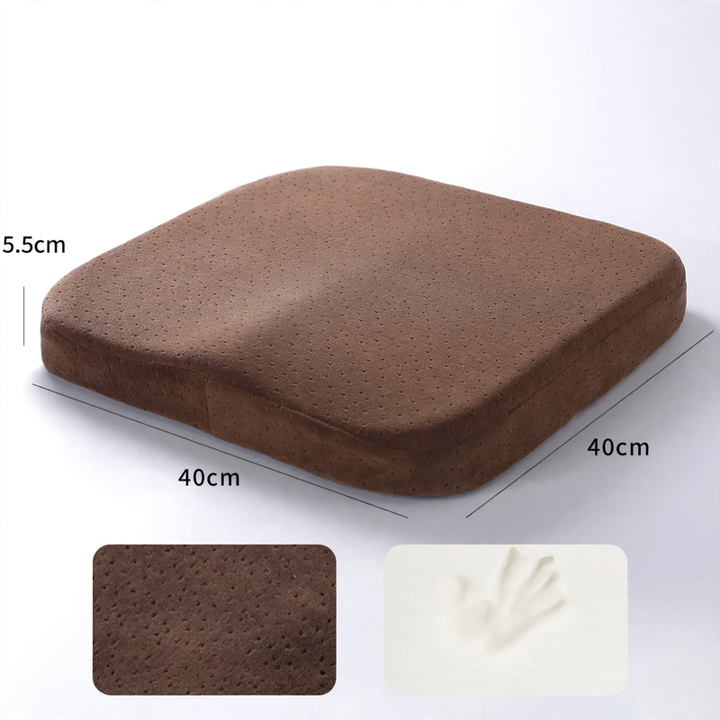 Memory foam seat cushion for office and car