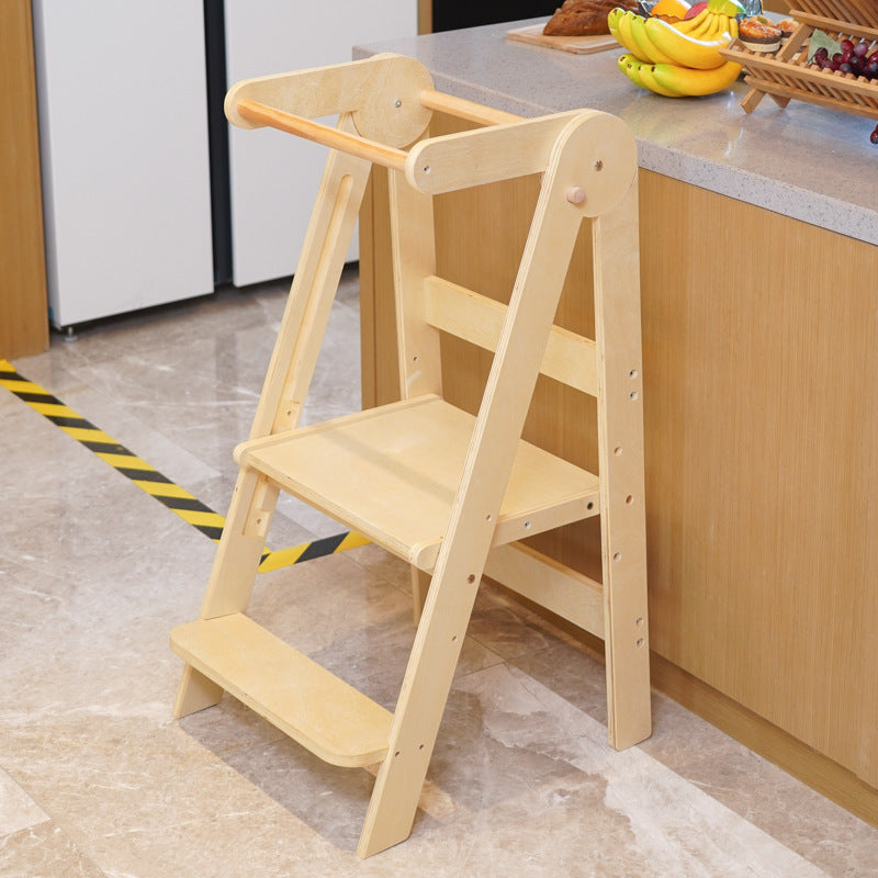 Montessori Learning Tower made of wood, foldable, 91×46×48 cm