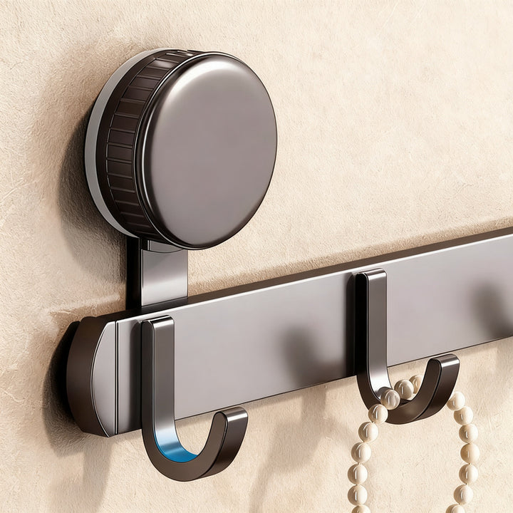 Aluminum suction cup wall hook, modern