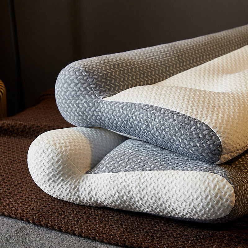 Neck support pillow with soy fiber filling