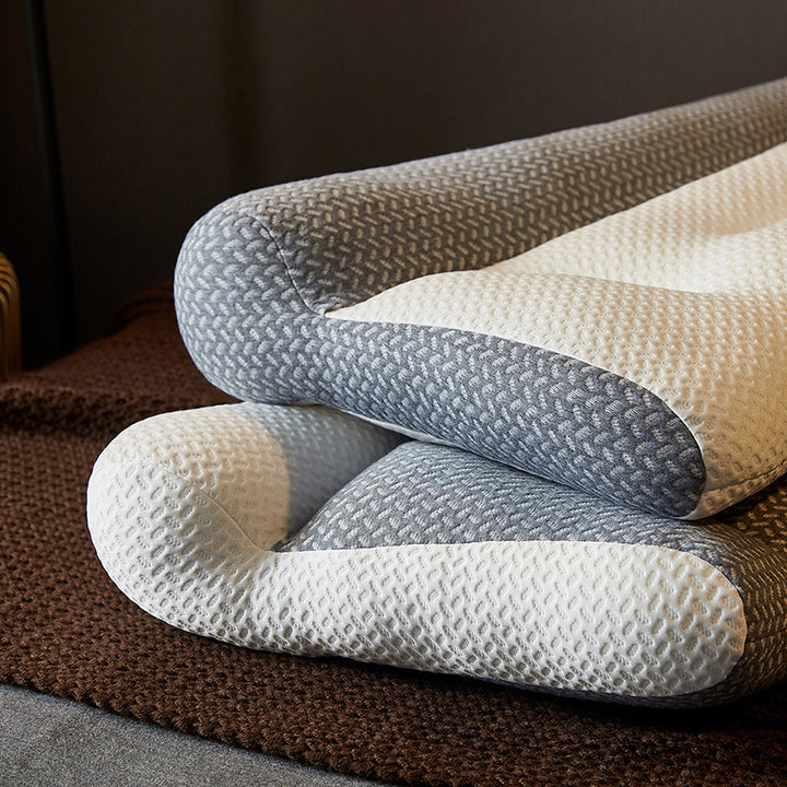 Neck support pillow with soy fiber filling