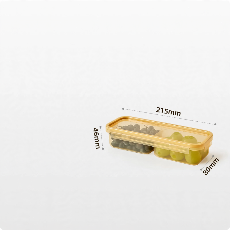 Plastic storage containers, 200–900 ml