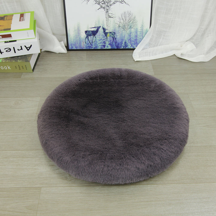 Round seat cushion made of cotton and linen
