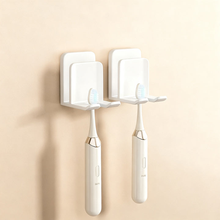Toothbrush holder with lid, ABS, wall-mounted