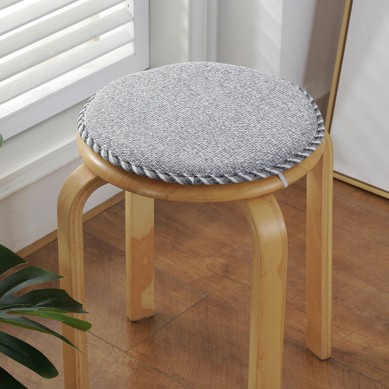 Round seat cushion with foam, non-slip