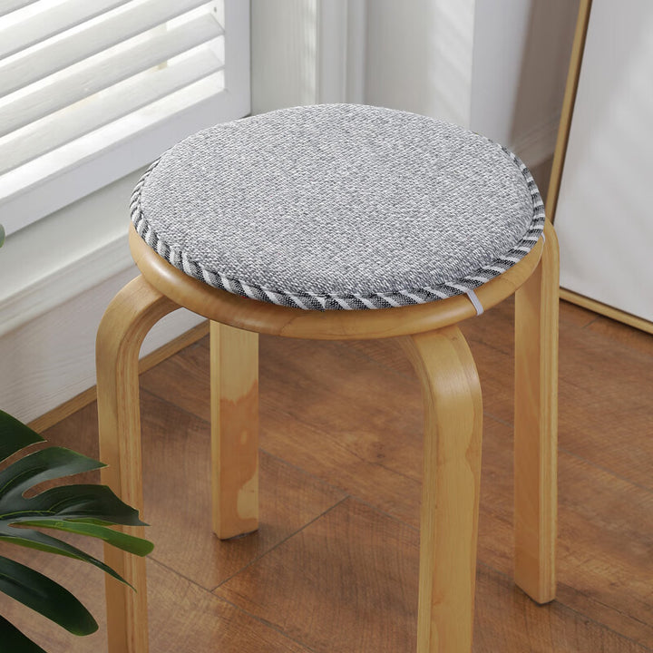 Round seat cushion with foam, non-slip