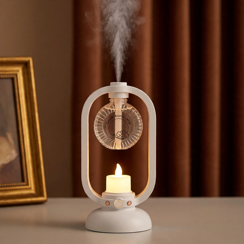 Ultrasonic diffuser with sensor and LED light