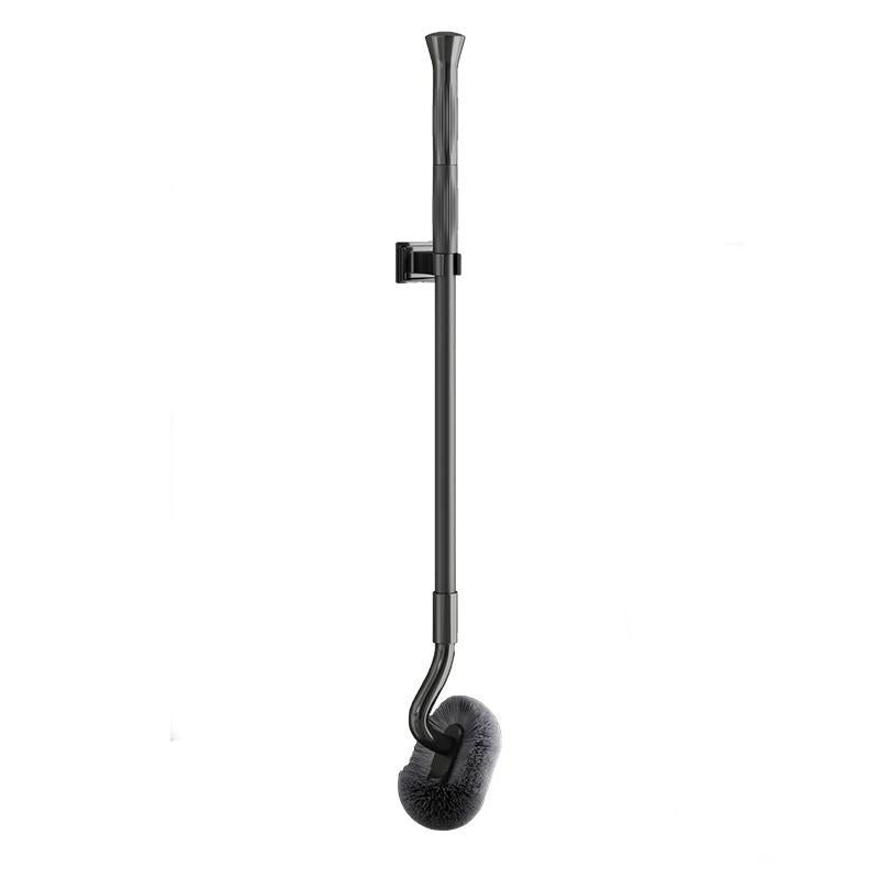 Toilet brush with long handle, extendable up to 115 cm
