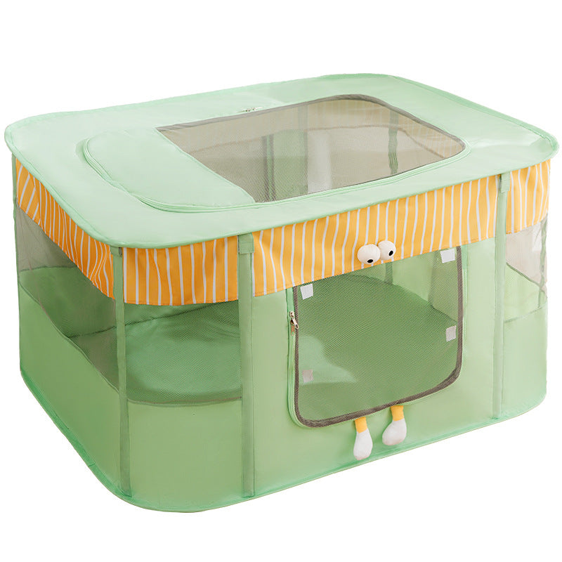 Cat nest with litter box and ventilation