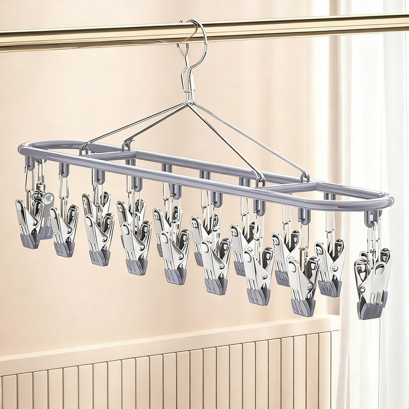 Steel clothespin holder, 18–20 clips