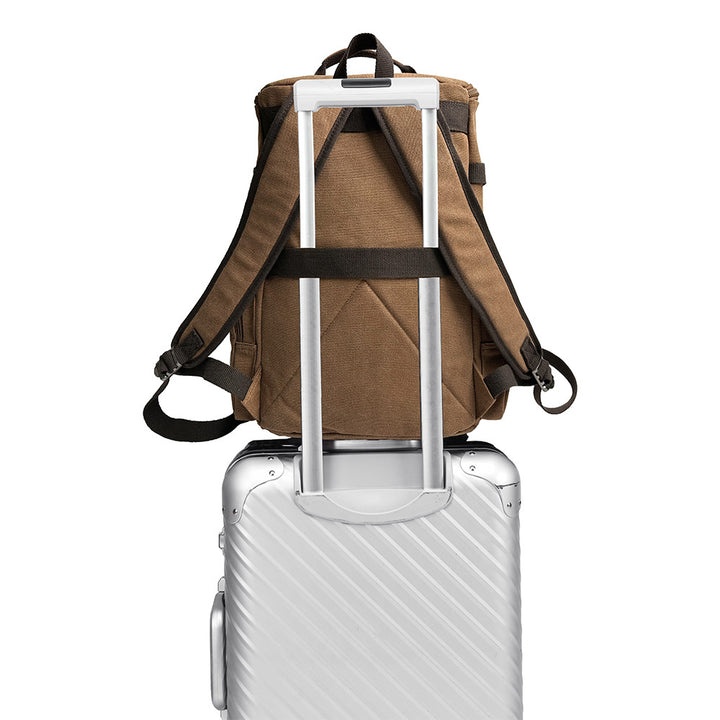 Canvas backpack, 20–35 L, for laptops up to 15 inches