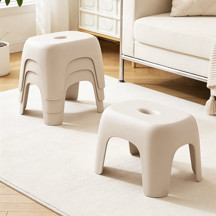 Plastic stool, non-slip, in two sizes