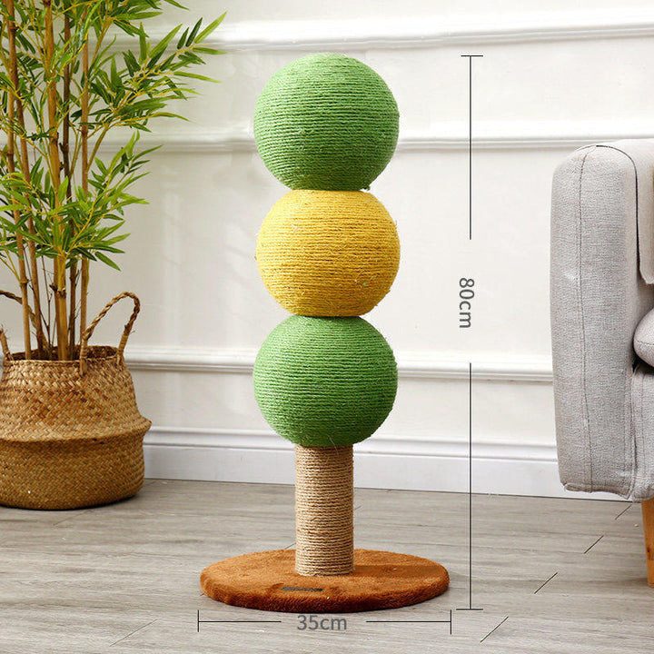 Cat scratching post made of sisal hemp