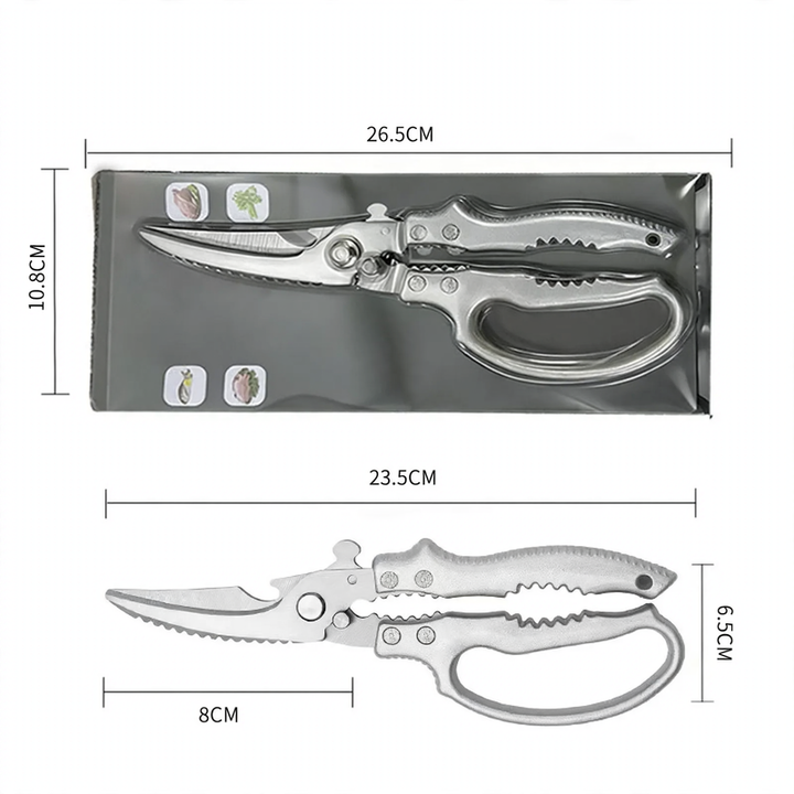 Kitchen scissors made of stainless steel