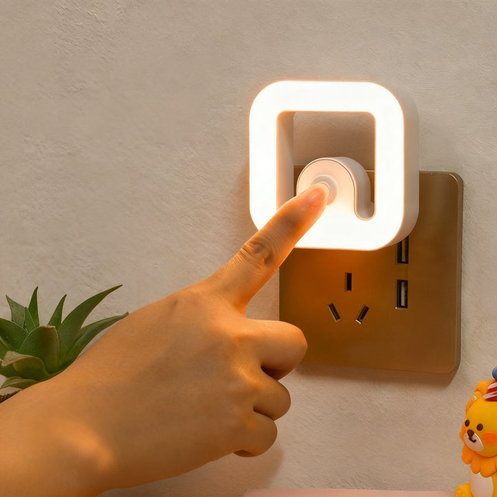 LED night light with 3-level brightness control