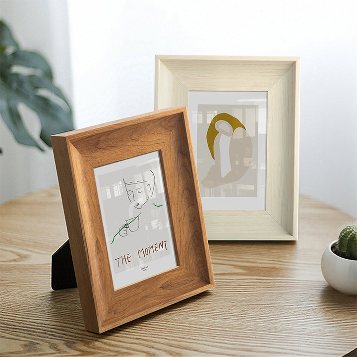 Wood picture frame, rectangular, 15 × 42 cm